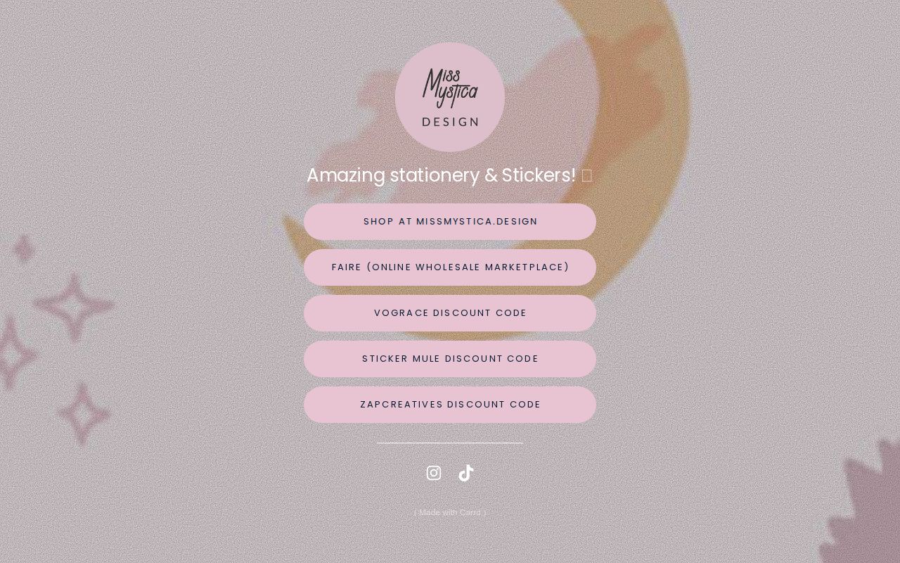 Miss Mystica Design Main